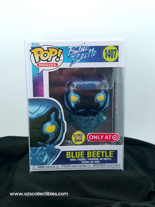 Funko Pop! Movies: Blue Beetle - Blue Beetle, Glows In The Dark (Target Exclusive)