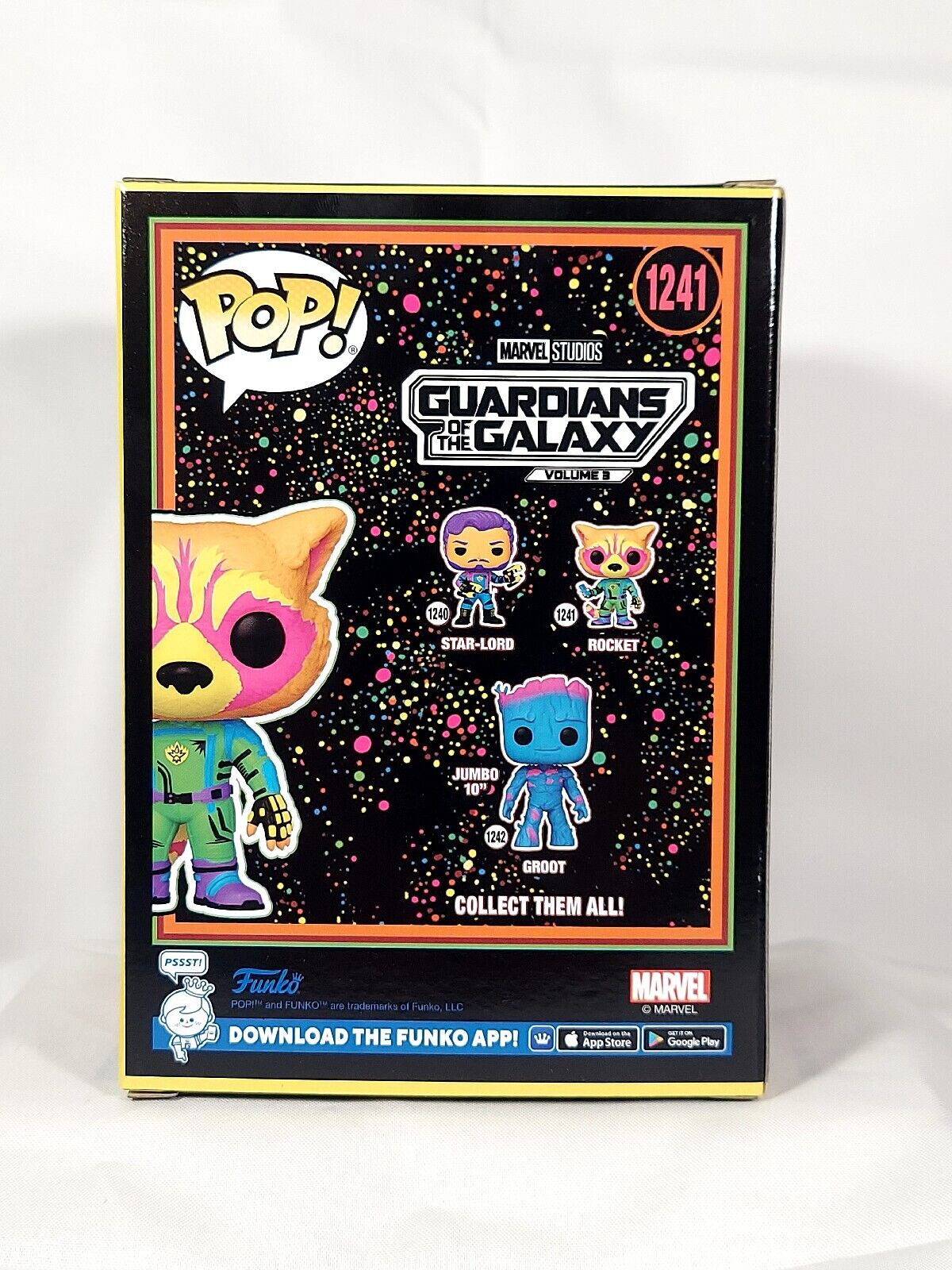 Funko Pop! Marvel Rocket Black Light, Guardians of the Galaxy (Target Exclusive)