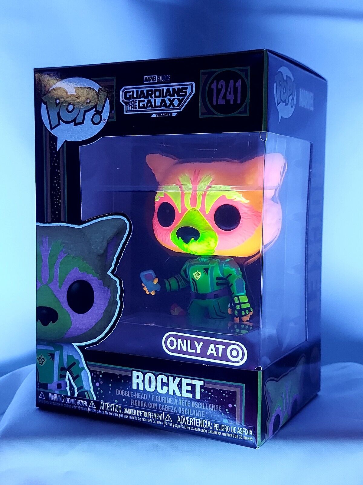 Funko Pop! Marvel Rocket Black Light, Guardians of the Galaxy (Target Exclusive)